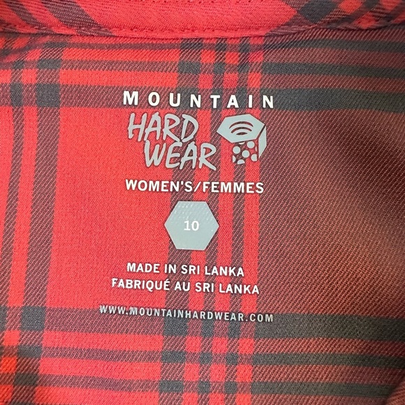 Mountain Hardware Lightweight Plaid Snap Front 
Size 10 (Large) - Picture 3 of 6